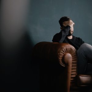 man in pain